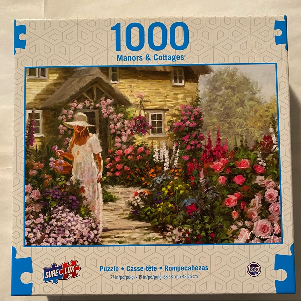 Manors & Cottages “Secret Garden” 1000 Piece Puzzle by Sure Lox